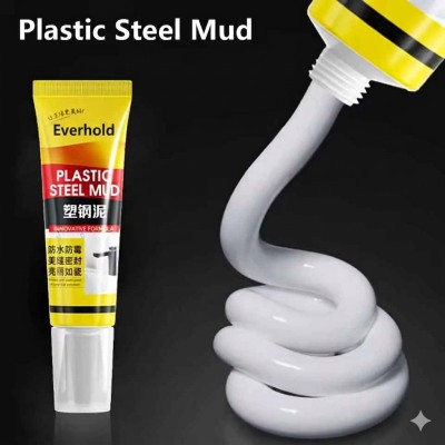 1Pcs Durable White Plastic Steel Mud Waterproof Mildew Proof Epoxy Paste 120ml Caulking Glue Kitchen Sink Dedicated